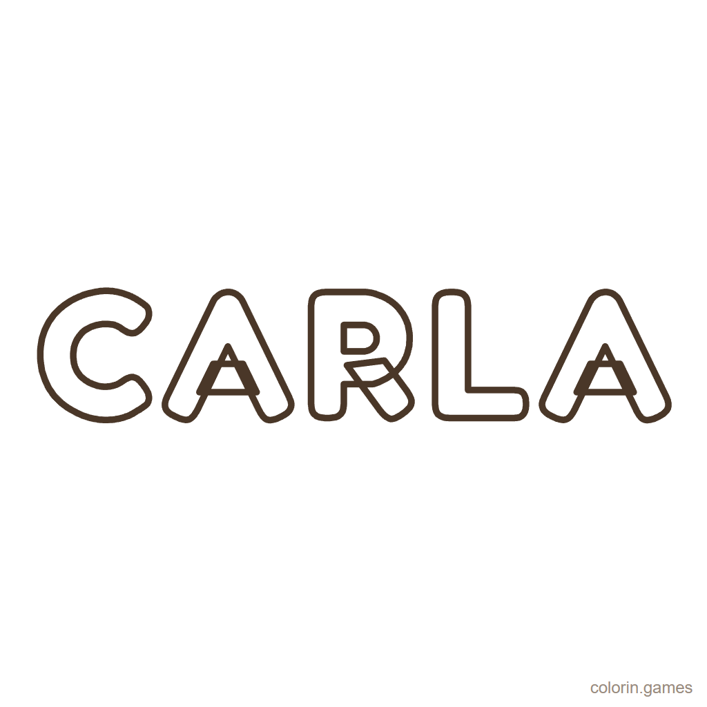Nombre Carla para colorear