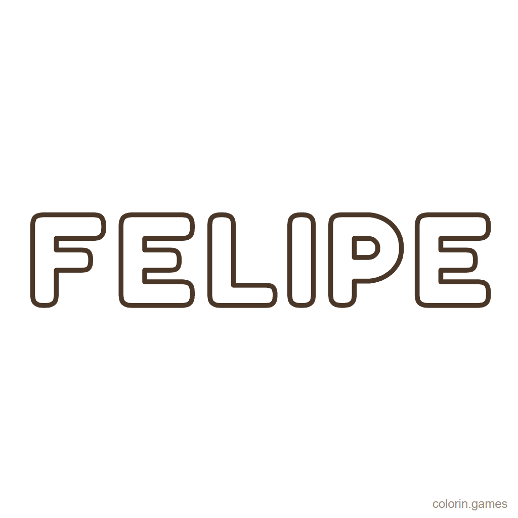 Nombre Felipe para colorear