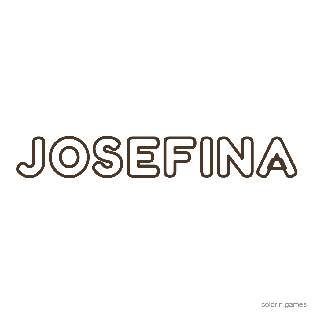 Nombre Josefina para colorear