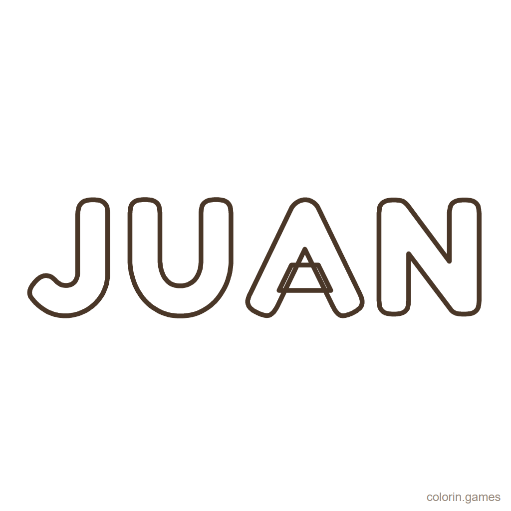 Nombre Juan para colorear