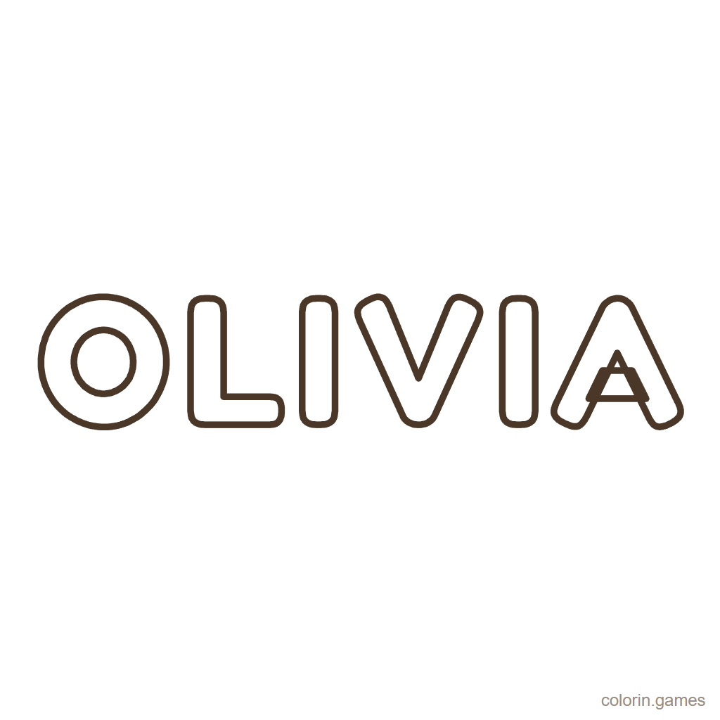 Nombre Olivia para colorear