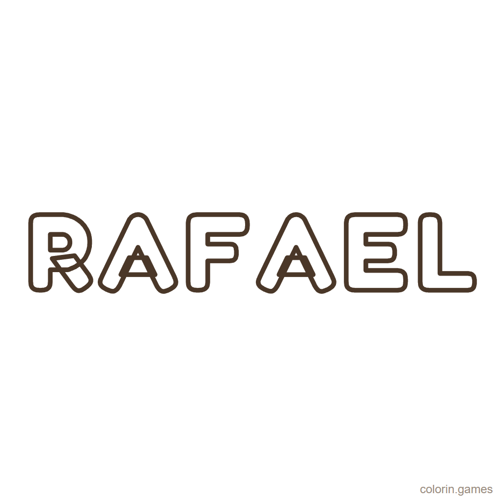 Nombre Rafael para colorear