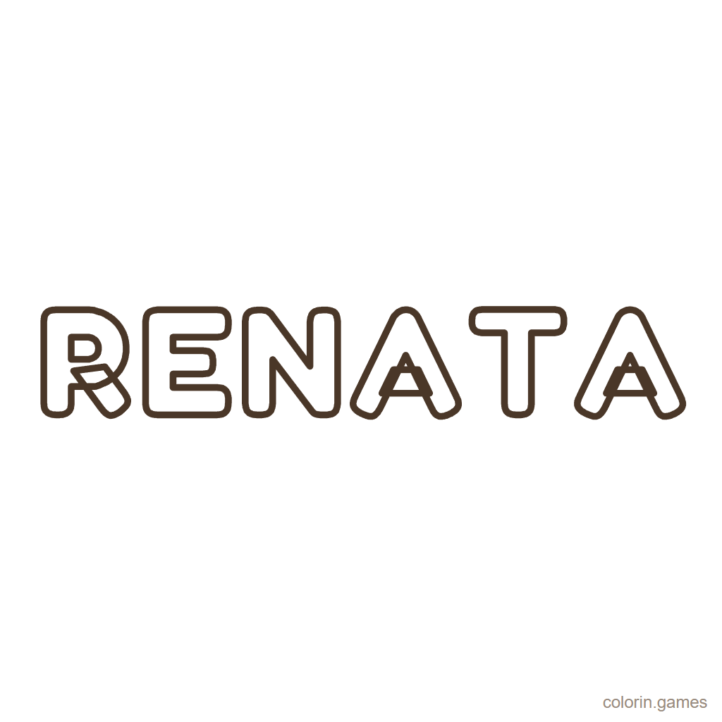 Nombre Renata para colorear